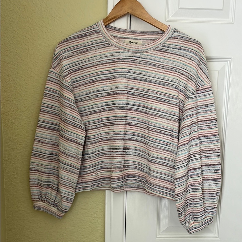 Vintage Madewell Striped Long Sleeve Sweater